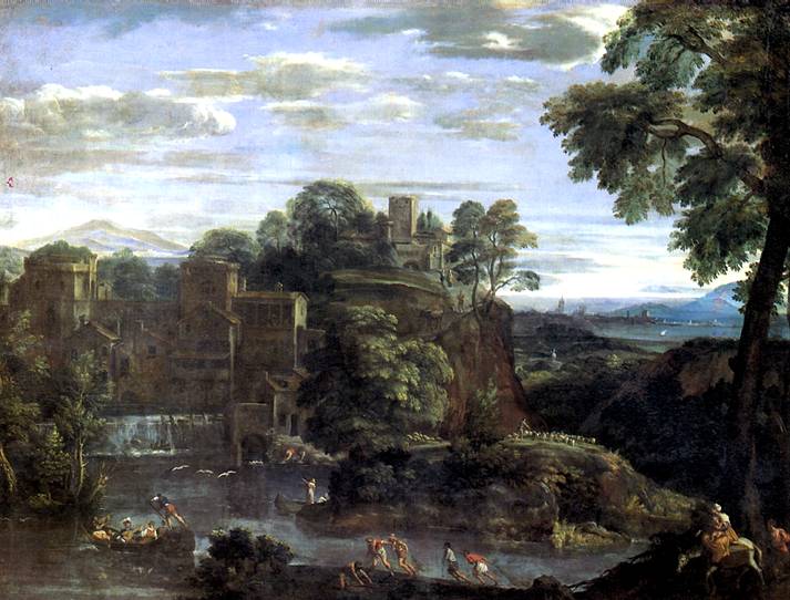 ДОМЕНИКИНО Пейзаж с Бегством в Египет, ок. 1620