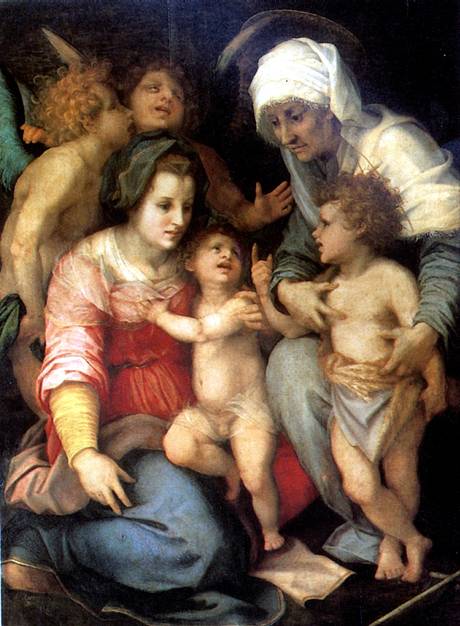 САРТО АНДРЕА ДЕЛЬ Святое семейство с ангелами, ок. 1515/1516